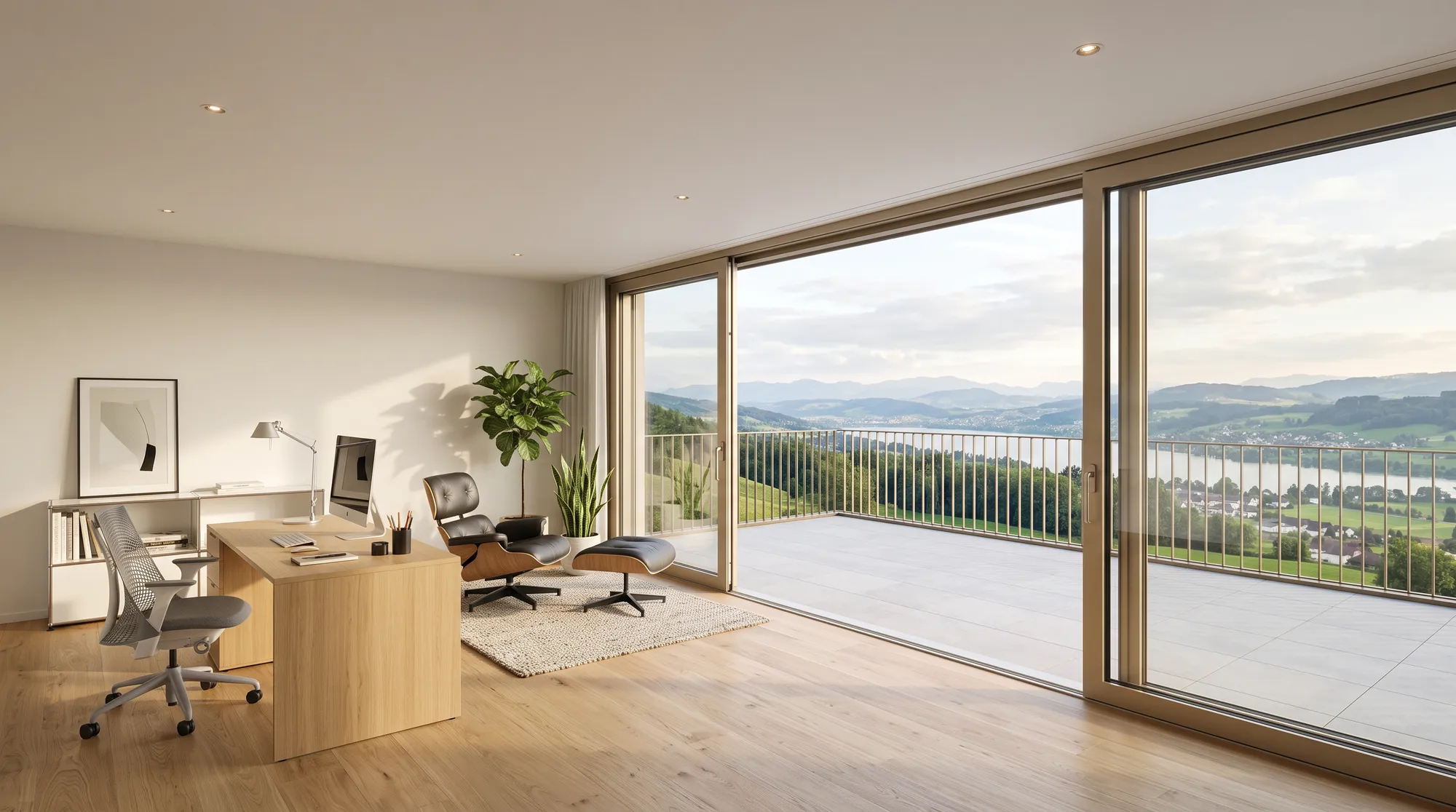 Attikazimmer mit Zugang zur Dachterrasse (Haus 4 und 5)