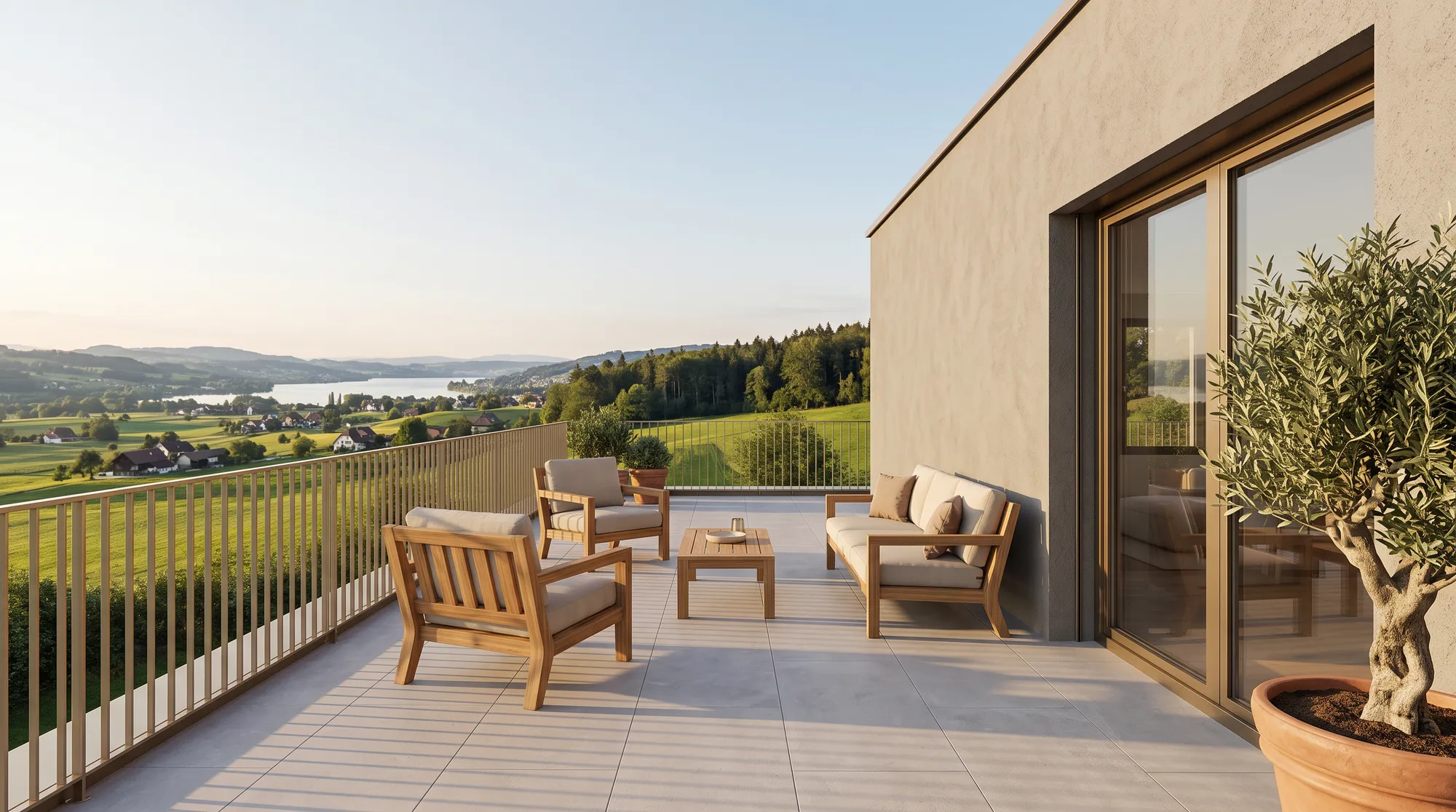Dachterrasse mit Weitblick
